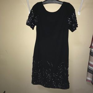 Black sequin dress
